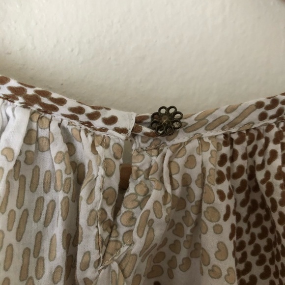 Anthropologie Maeve Coeurs Heart Cotton Blouse - Picture 9 of 11